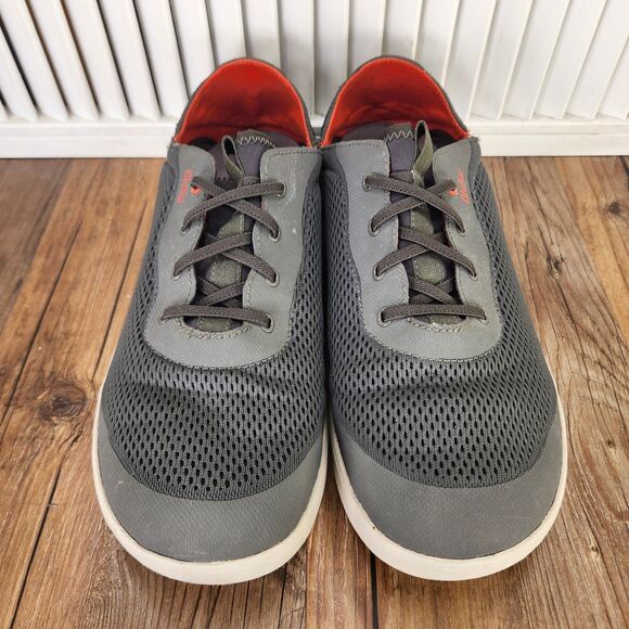 Olukai Moku Pae Mens Size 11 Grey Red Casual Mesh Boat Shoes Sneakers 10472-4EKZ main image 6
